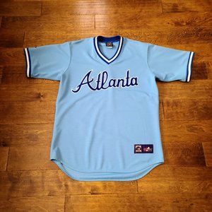 Men's Majestic Atlanta Braves retro jersey shirt